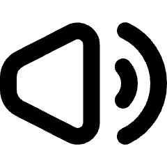 Volume High Icon from Micro Line Set