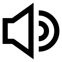 Volume Level High Icon from Sharp Line Set