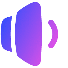 Volume Level Low Icon from Plump Gradient Set