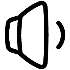 Volume Level Low Icon from Plump Line Set