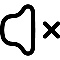 Volume Mute Icon from Flex Line Set