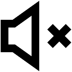 Volume Mute Icon from Sharp Remix Set