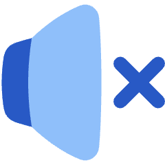 Volume Mute Icon from Plump Flat Set