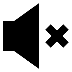 Volume Mute Icon from Sharp Solid Set