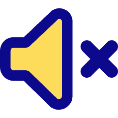 Volume Mute Icon from Core Pop Set