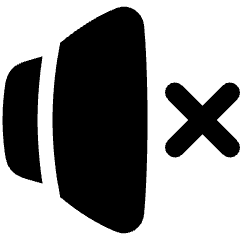 Volume Mute Icon from Plump Solid Set