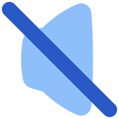Volume Off Icon from Plump Flat Set