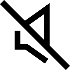 Volume Off Icon from Sharp Line Set
