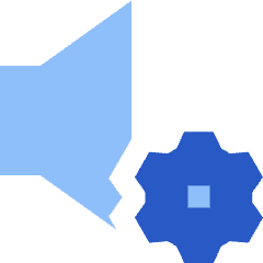Volume Setting Gear Icon from Sharp Flat Set