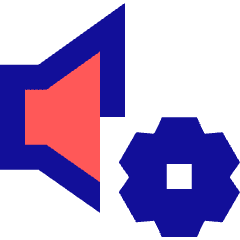 Volume Setting Gear Icon from Sharp Pop Set