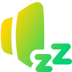 Volume Sleep Icon from Plump Gradient Set