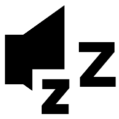 Volume Sleep Icon from Sharp Solid Set