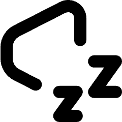 Volume Sleep Icon from Micro Line Set