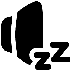 Volume Sleep Icon from Plump Solid Set