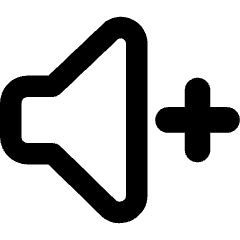 Volume Up Icon from Core Remix Set