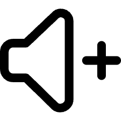 Volume Up Icon from Core Line Set