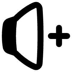 Volume Up Icon from Plump Remix Set