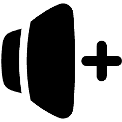 Volume Up Icon from Plump Solid Set