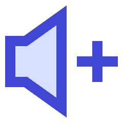 Volume Up Icon from Sharp Duo Set