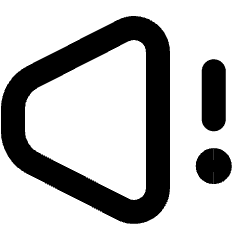 Volume Warning Icon from Micro Line Set
