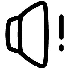 Volume Warning Icon from Plump Line Set