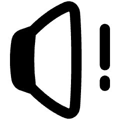 Volume Warning Icon from Plump Remix Set