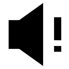 Volume Warning Icon from Sharp Solid Set