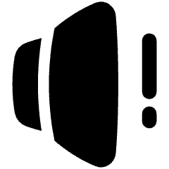 Volume Warning Icon from Plump Solid Set