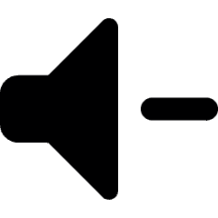 Volume Control Down Icon from Ultimate Bold Set