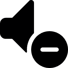 Volume Control Down 2 Icon from Ultimate Bold Set