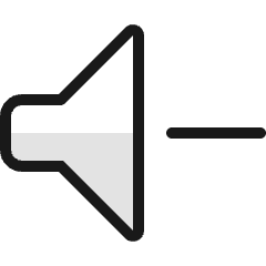 Volume Control Down Icon from Ultimate Colors Set