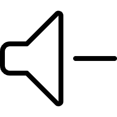 Volume Control Down Icon from Ultimate Light Set