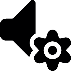 Volume Control Settings Icon from Ultimate Bold Set