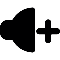 Volume Control Up 1 Icon from Ultimate Bold Set