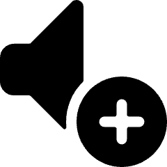 Volume Control Up 2 Icon from Ultimate Bold Set