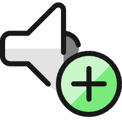 Volume Control Up 2 Icon from Ultimate Colors Set