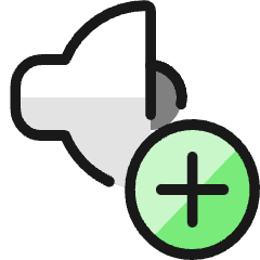 Volume Control Up 3 Icon from Ultimate Colors Set