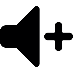 Volume Control Up Icon from Ultimate Bold Set