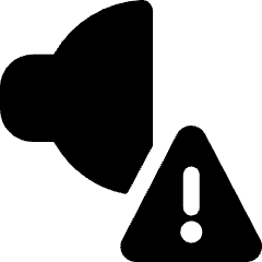 Volume Control Warning 1 Icon from Ultimate Bold Set