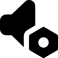 Volume Setting Bolt Nut Icon from Core Solid Set