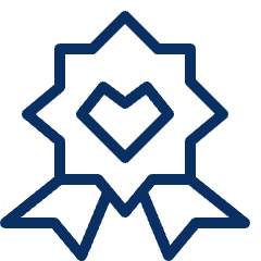 Badge Favorite Heart 2 Icon from Cyber Line Set