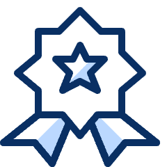 Badge Favorite Star Icon from Cyber Duotone Set