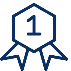 Badge Number One 1 Icon from Cyber Line Set