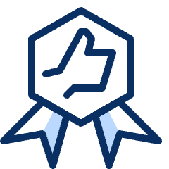 Badge Thumb UP 1 Icon from Cyber Duotone Set
