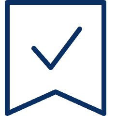 Check Ribbon Icon from Cyber Line Set