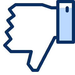 Facebook Dislike Icon from Cyber Duotone Set