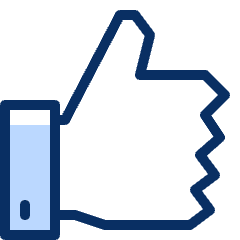 Facebook Like Icon from Cyber Duotone Set