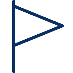 Flag 1 Icon from Cyber Line Set