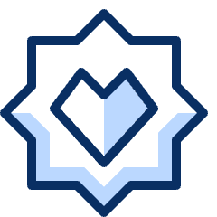 Heart Badge Icon from Cyber Duotone Set