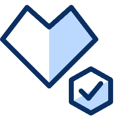 Heart Check Icon from Cyber Duotone Set